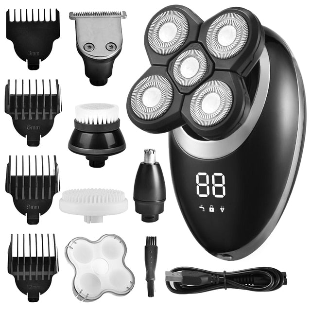 Visor LCD Barbeador Elétrico