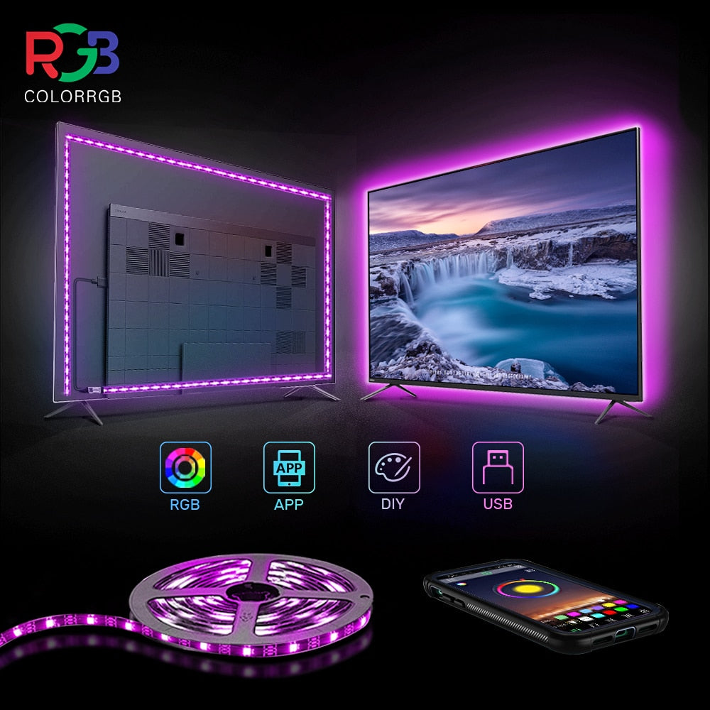 Fita LED alimentada por USB