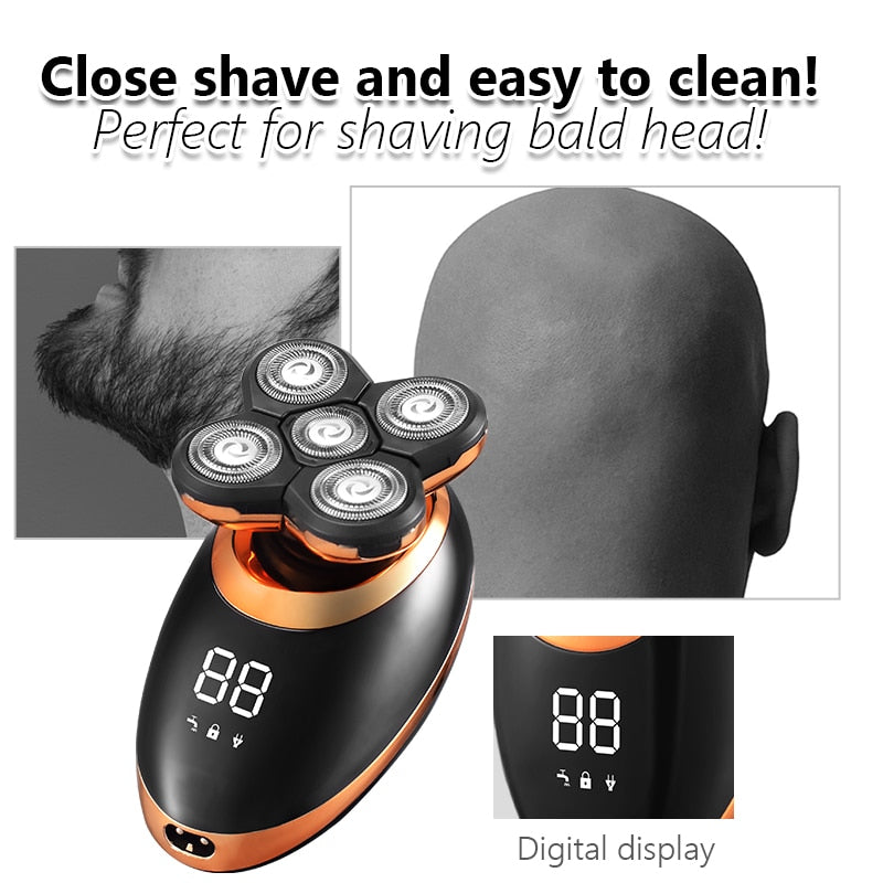 Visor LCD Barbeador Elétrico
