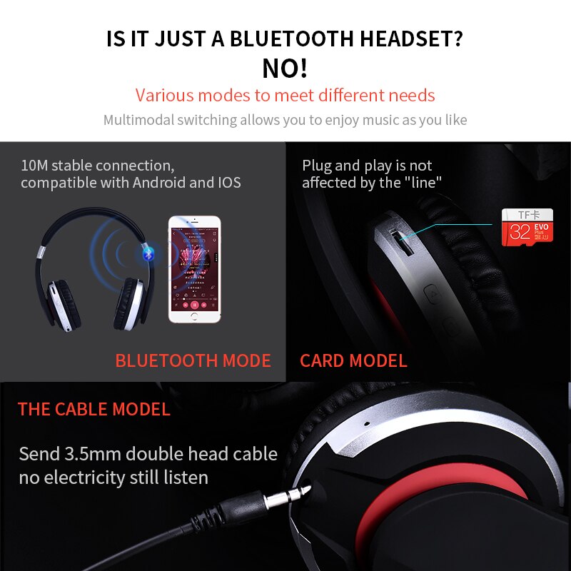 Fone de ouvido estéreo para jogos com microfone